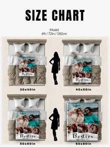 1件定制法兰绒照片毯，适用于床铺、客厅、沙发、户外、沙滩、露营、宠物等多种场合，可个性化定制家庭/宠物/情侣照片印花床上用品毯，是圣诞节、母亲节/父亲节、家庭、生日、朋友、女性、父母的理想礼物。可水洗，可爱、有趣、独特、个性化，是送给朋友、她、他的理想礼物。适用于沙发、床、汽车、茶室、卧室、客厅、浴室、餐厅等场所。多功能、耐用、装饰性强、可重复使用、精致、时尚、高品质、色彩丰富、现代、定制、个性化、独特，是送给他、她、男朋友、爸爸、女朋友、妈妈、家人、朋友、茶室、家居、花园、办公室、周年纪念日等场合的理想礼物。情人节、母亲节、生日、父亲节、毕业典礼、婚礼、乔迁之喜