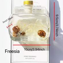 1 pieza Ambientador de flor real sin llama de larga duración, desodorizante para el baño, accento de decoración del hogar, 100ml dura hasta 9 meses, regalo y recuerdo de Navidad, aromaterapia, ambientador para el hogar, difusor, regalo, decoración del hogar