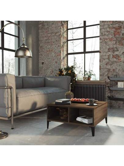 VidaXL Coffee Tafel 60x60x30 Cm Chipboard Bruin Oak