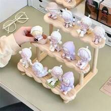 3 Tier Display Riser Stand Wooden Shelf For Perfume Organizer Perfume Display Shelf Figure Display Case Dolls Storage Rack,For Holiday Beach, Bathroom Collection, Bedroom Collection, Large Capacity