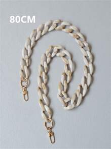 Lanț colorat din rășină acrilică, culoare contrastantă, lanț gros detașabil manual retro, accesoriu pentru geantă