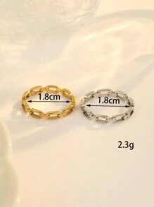 Onelike Set de 2 anillos de acero inoxidable dorado con corazón hueco y mariposa reversible, adecuado para decoración diaria o regalo de mujer