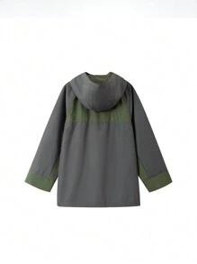 Annil 秋季男童和女童儿童风衣外套，具有户外三防功能（防水、防风、防尘），保暖、透气、宽松。