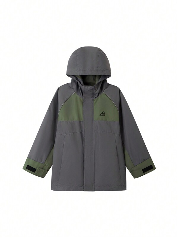 Annil Boys' And Girls' Children's Trench Coat Outerwear For Autumn, With Outdoor Three - Proof Functions (Waterproof, Windproof, Dirtproof), Warm, Breathable And Loose - Fitting.