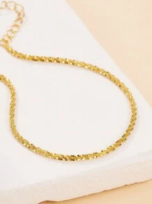 1PC 925 Sterling Silver Sparkle Link Bracelet Adjustable Chain Bracelets Dainty Chain Bracelet Jewelry For Women - Bracelet - View 3