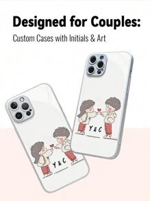 [Custom] DIY Phone Case With Letter Customization, ShellMingle Phone Case Compatible With Iphone 16/16Plus/16Pro/16ProMax, IPhone 15/15Plus/15Pro/15ProMax, IPhone 14/14Plus/14Pro/14ProMax, IPhone 13/13Pro/13ProMax, IPhone 12/12Pro/12ProMax, IPhone 11/11Pro/11Pro Max, IPhone X/XS/XR/XS Max, IPhone 7/8, 7 Plus/8 Plus, IPhone 6/6S, High-Definition Printing, Tempered Glass Phone Case, Anti-Drop, Birthday Gift, Holiday Gift, Valentine's Day Gift