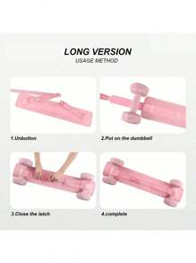 1pc Pink Hip Thrust Training Belt For Dumbbell,Hip Resistance Band With 14cm Width, Hip Pad For Glute Bridge & Butt Exercise, For Dumbbell & Kettlebell Workout, Bow Step & Reverse Squat Gym Accessories, Sport, Gym, Home Exercise, Gym Weights, Weights, Women's Weights