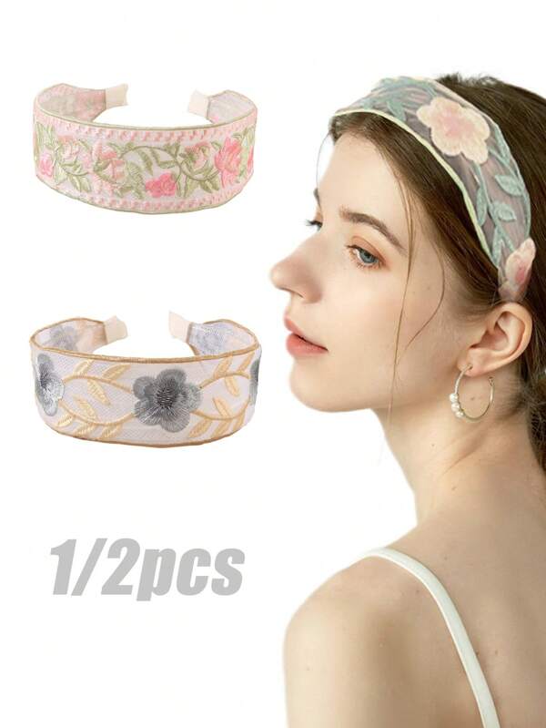 1/2 buc Bentițe elegante brodate cu motive florale, Bentițe din dantelă, Accesorii de păr supradimensionate, Bentițe versatile pentru femei, Agrafe de păr simple cu margini late Accesorii de păr, Accesoriu de păr, Accesorii de păr, Accesorii de păr pentru femei, Toamnă, Călătorii, Instrumente de păr, Accesorii femei, Articole de păr, Toamnă, Păr, Accesorii de păr, Accesorii de păr pentru femei, Călătorii, Accesorii de păr, Accesorii femei, Accesoriu de păr, Accesorii de păr pentru femei, Instrumente de păr, Articole de păr, Articole, Accesorii de înfrumusețare, Cadouri, Călătorii, Cadouri pentru femei, Articole de păr, Articole de ciorap
