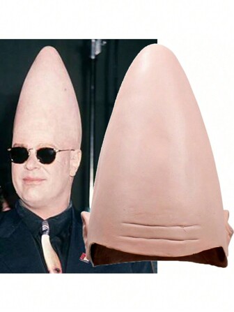 1 件乳胶秃头外星人头饰，独特的街头派对头饰，适合男士、表演者、舞台、酒吧、角色扮演、所有季节万圣节