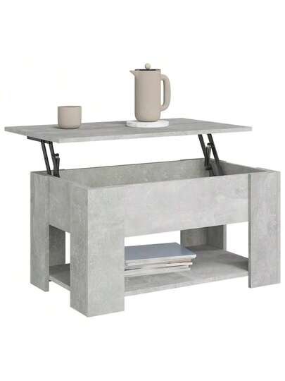 VidaXL Coffee Tafel 79x49x41 Cm Processed Wood Concrete Grijs view 4