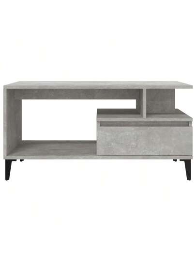 VidaXL Coffee Tafel 90x49x45 Cm Processed Wood Concrete Grijs view 5