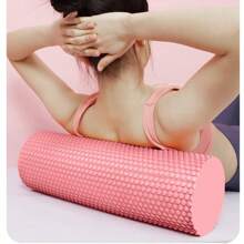 Yoga Roller Round EVA Foam Cylinder Hexagonal Roller For Pilates Exercise Enhanced Home Workouts Diameter 9.5cm Length 45cm - Purple - View 7