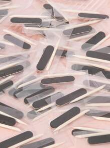 50pcs Mini Nail File And Orange Sticks Set For Press On Nails,Mini Nail File Bulk, Double Sided Nail Files, Wooden Cuticle Pusher Sticks, Manicure Pedicure Cleaner Tools