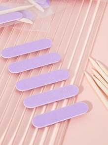 50pcs Mini Nail File And Orange Sticks Set For Press On Nails,Mini Nail File Bulk, Double Sided Nail Files, Wooden Cuticle Pusher Sticks, Manicure Pedicure Cleaner Tools