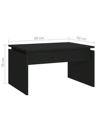 VidaXL Coffee Tafel 68x50x38 Cm Processed Wood Zwart view 7