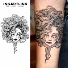 INKARTLINK INKARTLINK Rewolucyjna technologia tatuażu - półtrwały tatuaż, realistyczny tatuaż meduzy, tatuaż ruchomy, tymczasowy tatuaż, wodoodporny, autentyczny wygląd tatuażu, tatuaż niszowy, tatuaż soku owocowego, tatuaż roślinny