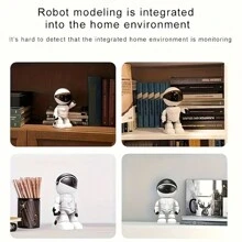 Robot Security Camera 2K Baby Pet Monitor Wireless Indoor- 2.4/5G Hz WiFi 360° Motion Detection Cameras For Home Security IP Indoor PTZ, High-Definition Full-Color Night Vision, Siren Alarm, Audio And Video Two-Way Call Camera