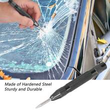 Punzón central automático de acero endurecido, posicionador de punta extraíble, herramienta de perforación central de fuerza ajustable, - Negro - Ver 2