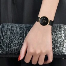 LIGE Fashion Light Luxury Simple Ladies Elegant Watch Hour Hand Display Light Thin Luminous Watch Life Waterproof