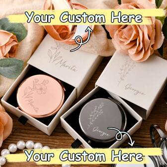 Personalized Bridesmaids Mini Makeup Mirror Customized Floral Makeup Mirror Special Souvenirs Custom Engraved Monthly Flowers Folding Hand Mirror Wedding Favor Gift Bridesmaid Gift Christmas Gift Birthday Gift Ornamental Fashionable, High-Quality, Stylish, Exquisite Custom, Personalized, Unique Ideal Gifts For Her Her, Boyfriend, Girlfriend For Mother's Day, For Birthdays, For Father's Day, For Graduation, For Weddings, For Housewarming,Gala Night,Customized Wedding Crafts,Chic Autumn
