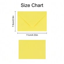 300 PCS 4.33" X 2.9" Mini Envelopes Small Assorted Colored Envelopes For Gift Card Business Card Greetings Cards Invitation Supplies Celebrate