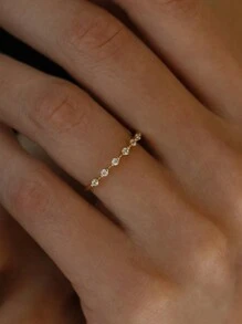 1pc Minimalistische Ins-Style S925 Sterling Zilveren Ring, Modieus Luxe Exquise Ontwerp Geschikt Voor Dagelijkse Kleding Voor Dames