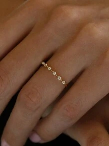 1pc Minimalistische Ins-Style S925 Sterling Zilveren Ring, Modieus Luxe Exquise Ontwerp Geschikt Voor Dagelijkse Kleding Voor Dames