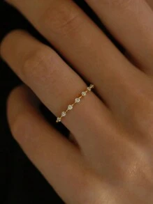 1pc Minimalistische Ins-Style S925 Sterling Zilveren Ring, Modieus Luxe Exquise Ontwerp Geschikt Voor Dagelijkse Kleding Voor Dames
