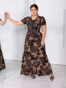 Women Dresses - Brown - View 1