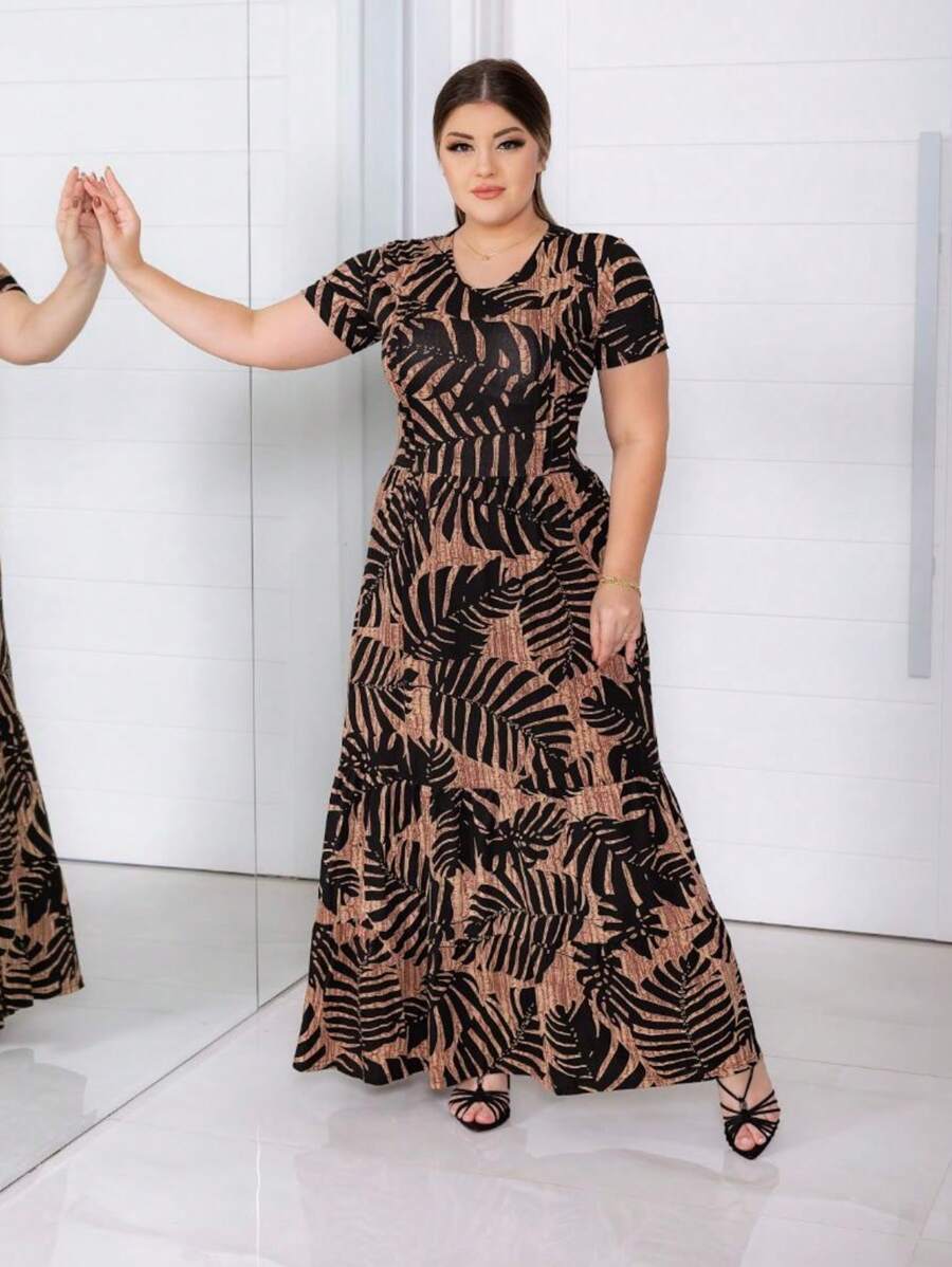 Women Dresses - Brown - View 1