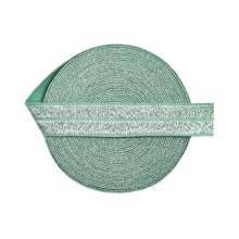 Bristlegrass Glitter Fold Over Elastic FOE 5/8" 3/4" 15mm 20mm Spandex Band Webbing Tape Headband Bracelet Hair Tie Underwear Dress DIY Sewing Trim