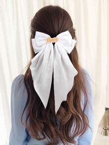 1pc Custom Large Hair Bows For Women Acrylic Custom Name Bow French Clips Personalized Name Solid Color Ribbon Bow Hair Clips Elegant Cutomized Name Bow Barrettes White Red Black Bow Hair Clips Women Hair Accessories, Bridal Hair Accessories, Bridesmaid Gifts, Wedding Hair Accessories, Wedding Hair Accessories, Spring Summer Bright Colors