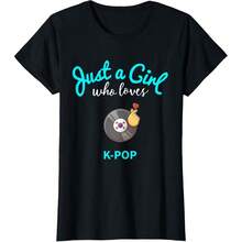 K-Pop Shirt For Girls |  K-Pop T-Shirt Women  T-Shirt Daily T-Shirt Women  Girls T-Shirt - Black - View 1