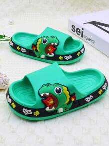 New Summer Soft Bottom Non-Slip Kids Fashion Slippers, Boys Slippers Sandals Flat Shoes Cute Dinosaur Design, Toddler & Little Kid Beach Shoes