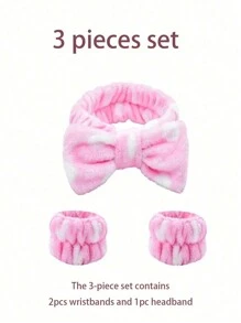 12 件化妆海绵和粉扑套装：1 件柔软毛绒蝴蝶结头带、2 件腕带、3 件迷你海绵、3 件三角形化妆粉扑、3 件迷你气垫粉扑、毛绒化妆搅拌器 - 彩色 - 查看 9