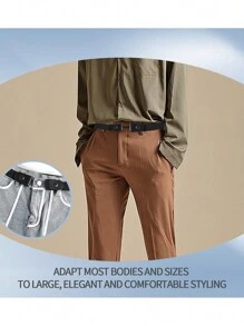 1 件男女可调节无扣弹性隐形腰带，适用于牛仔裤、裤子、连衣裙腰带，男女通用可调节快速释放腰带隐形腰部易穿短款收腰带