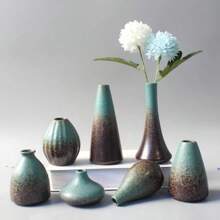 Ceramic Small Flower Vase Home Decoration Crafts Tabletop Ornament Simplicity Japanese-Style Decoration