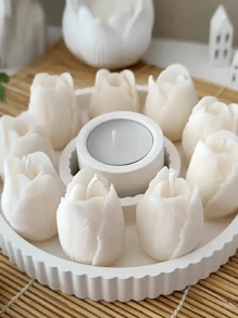 DIY Tulip Candle And Soap Silicone Mold - Floral Tool For Baking, Pastry Decoration, And Valentine's Day Gifts Birthday Graduation