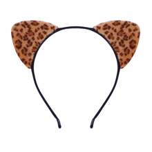 1pc Solid Color Cute Elegant Chic Polyester Fiber Party/Street Vintage Rabbit Ears Headband,Suitable For All Seasons Including Easter Halloween