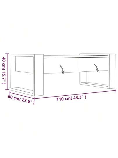 VidaXL Coffee Tafel 110x60x40 Cm Solid Teak view 8
