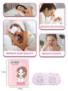 1/10/20/30/50PCS Pink Rose Steam Hot Compress Eye Mask, Moisturizes The Eyes, Relieves Fatigue, Relaxes The Body And Mind, Suitable For Long-Term Use Of Electronic Products Such As Computers And Mobile Phones, Students With High Study And Work Pressure, Office Workers, Business Travelers, Tourists, And People Who Stay Up Late