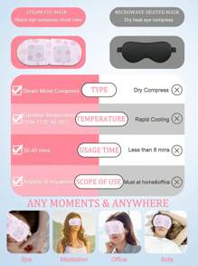 1/10/20/30/50PCS Pink Rose Steam Hot Compress Eye Mask, Moisturizes The Eyes, Relieves Fatigue, Relaxes The Body And Mind, Suitable For Long-Term Use Of Electronic Products Such As Computers And Mobile Phones, Students With High Study And Work Pressure, Office Workers, Business Travelers, Tourists, And People Who Stay Up Late