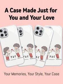 [Custom] DIY Phone Case With Letter Customization, ShellMingle Phone Case Compatible With Iphone 16/16Plus/16Pro/16ProMax, IPhone 15/15Plus/15Pro/15ProMax, IPhone 14/14Plus/14Pro/14ProMax, IPhone 13/13Pro/13ProMax, IPhone 12/12Pro/12ProMax, IPhone 11/11Pro/11Pro Max, IPhone X/XS/XR/XS Max, IPhone 7/8, 7 Plus/8 Plus, IPhone 6/6S, High-Definition Printing, Tempered Glass Phone Case, Anti-Drop, Birthday Gift, Holiday Gift, Valentine's Day Gift
