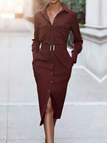 纯色修身优雅职业装，简约时尚，休闲日常穿着