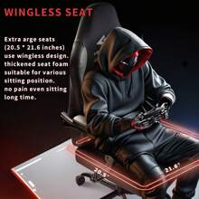 Big And Tall Gaming Chair 400lb Weight Capacity,Gamer Chairs For Adults,Video Game Chair Wth Footrest,Racing Style Computer Gamer Chair With Headrest And Lumbar Support, Christmas Thanksgiving Cyber Monday Gift - Đen + Xám - Xem 5