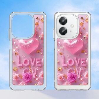 超华丽爱心玫瑰花时尚手机壳适用于三星 Galaxy A36、A16、M15、M55S、F05、M05、A15、M35、S24FE、F55、A06、C55、M55、F15、M15、A25、S25、S24、S23、M54、M34、M23、M13、F14、A34、A23、A14、A05S、A05、A04S 系列和 15 Pro、14T、14、13T、13、12X、12T、12S、11i 系列和 Redmi 14R、14C、K70、Note 13R、A3X、A3、Note 13、13C、Note 12、A2+、A2、A1+ A1、9C、12C、10C、10A、10 系列和 POCO C75、M6、F6、M5、X6 Pro、C65、X4、M4、F5、F4、F3 系列