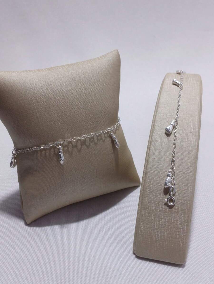 Bracelet With 5 Figa Pendants (925 Silver) - 銀色 - 查看 1