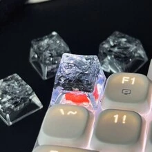1pc Teclas de teclado mecânico coloridas, perfil OEM R4, material ABS, substituição de tecla ESC, acessório de computador DIY fofo presente