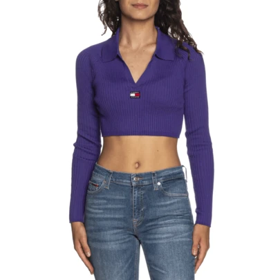 Tommy Hilfiger ABZEICHEN GERIPPTER KRAGEN