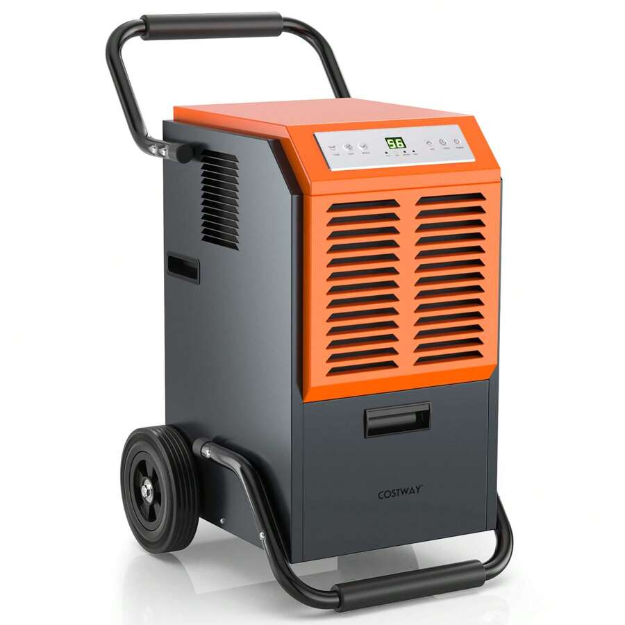 Lifezeal 163 PPD Portable Commercial Dehumidifier W/Water Tank&Drainage Pipe For Basement - US B Type Plug(110-127V) - View 1